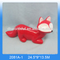 2016 New design ceramic home decoration in fox shape